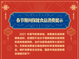 一图读懂 | 春节期间保健食品消费提示