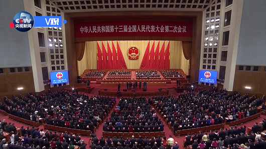 十三届全国人大二次会议闭幕习近平等党和国家领导人出席